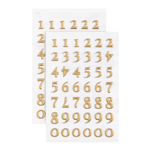 Picture of Number Puffy Sticker Sheets