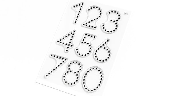 Dotted Numbers 4x6 Stamp Set gallery