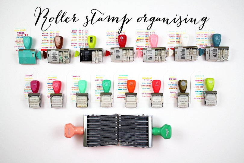 Roller stamp organising