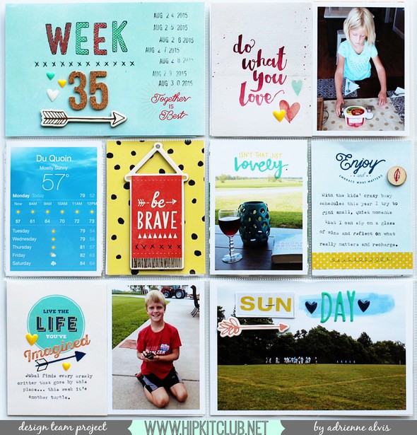 Project Life Weeks 35 & 36 *Hip Kit Club* by adriennealvis gallery