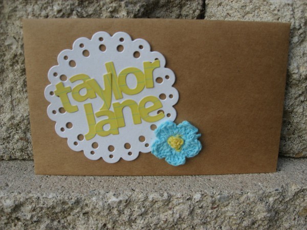 Taylor card + envelope