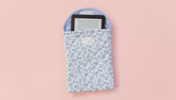 Blue Floral Quilted E-Reader Case gallery