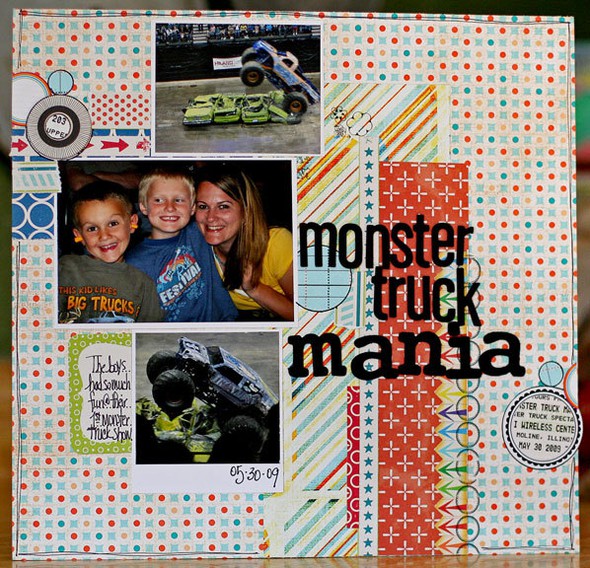 monster truck mania {sketch challenge} by meganklauer gallery