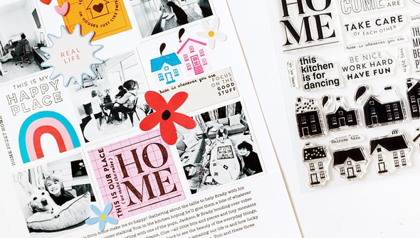Stamp Set : 6×8 Love Lives Here by Goldenwood Co gallery