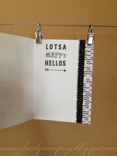Lotsa Happy Hellos (inside of card)
