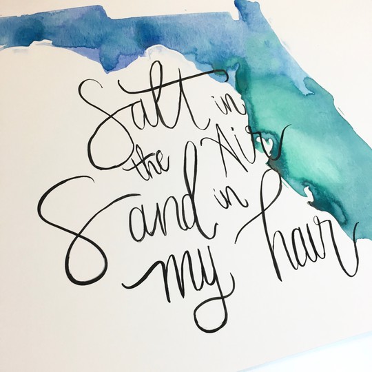 Florida Hand-lettered Quote
