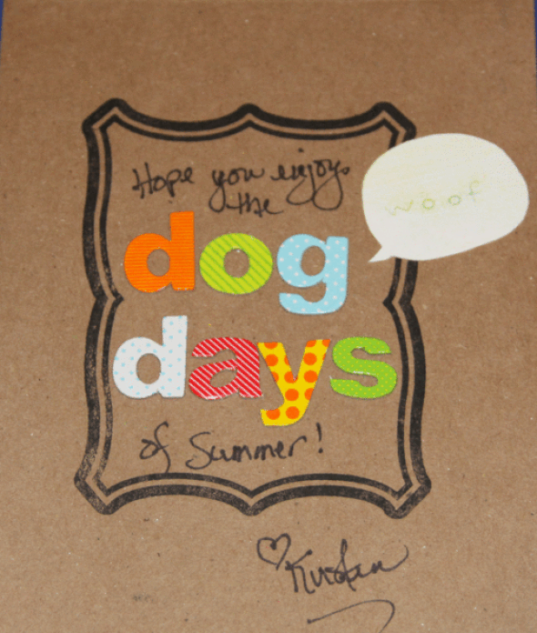 Dog Days -card challenge by kirspend gallery