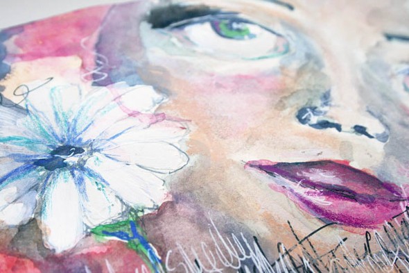 Art Journal Spread - Flower Girl by soapHOUSEmama gallery