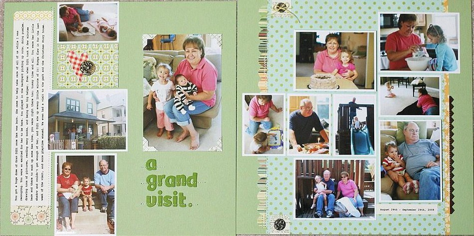 A Grand Visit *As seen in Creating Keepsakes Scrapbooking Babies & Toddlers 2012*