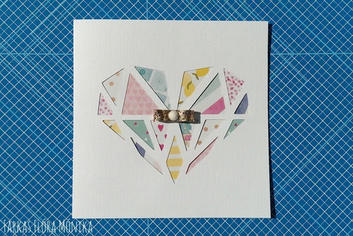 Diamond heart card