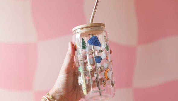 Camping Icons Glass Can gallery