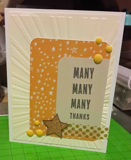 Many many many thanks card