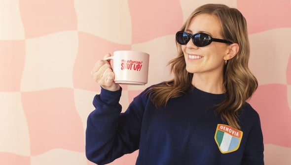 Genovia Crest Sweatshirt - Navy gallery