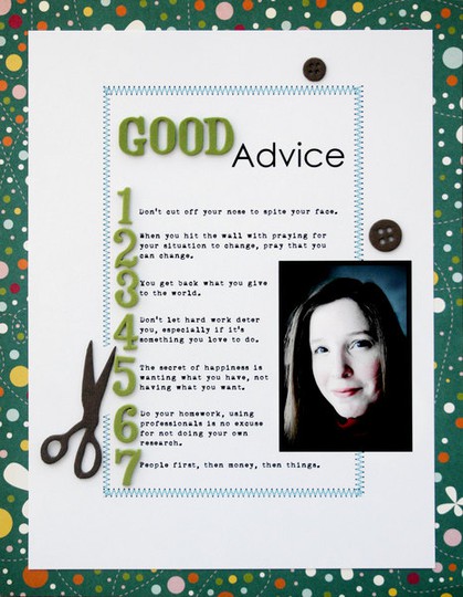 Good advice layout
