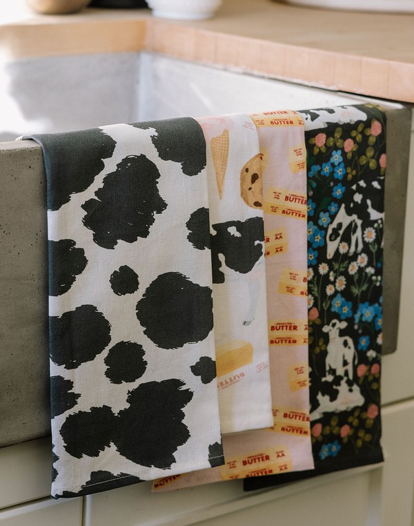 Cow Spots Tea Towel , 2 of 2