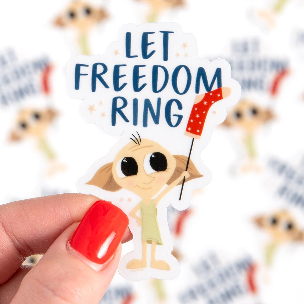 Let Freedom Ring Clear Decal Sticker item