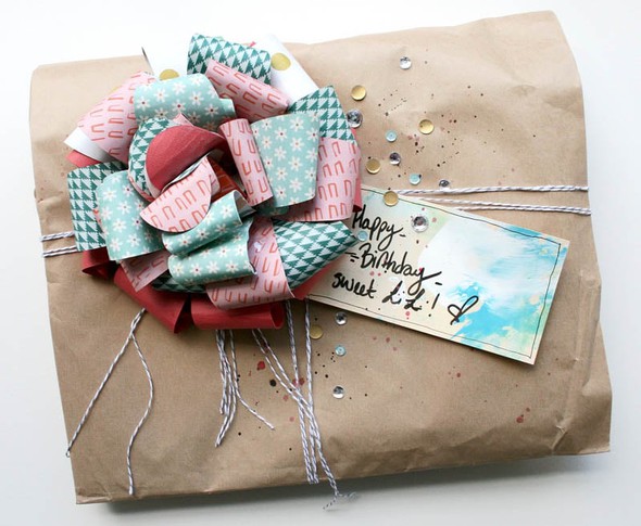 Birthday Wrap with 3D Flower by soapHOUSEmama gallery