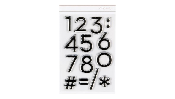 Thin Numbers 4x6 Stamp Set gallery
