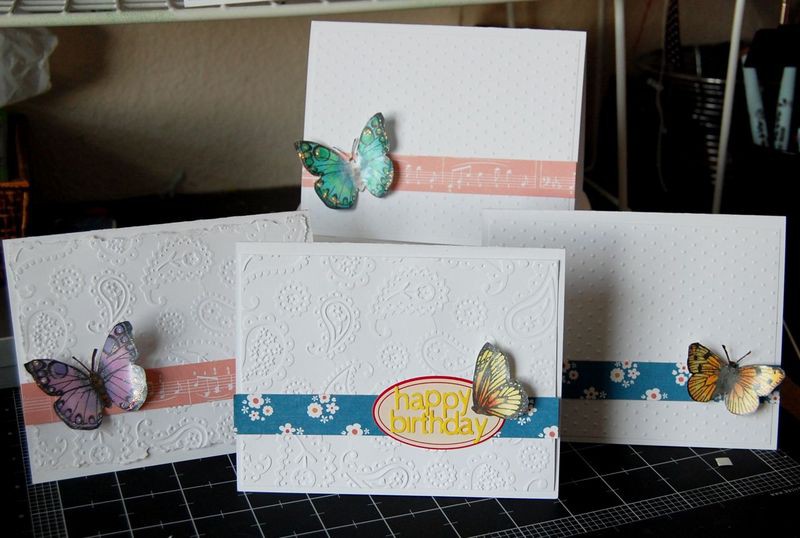 Butterfly card set