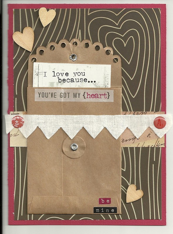 Valentine card by penny gallery