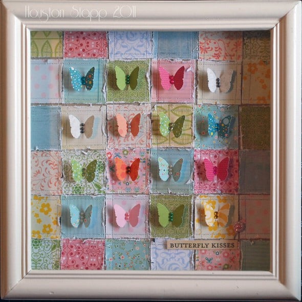 Butterfly Kisses Shadowbox by Houston gallery