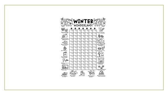 Winter Printable Calendar Poster gallery