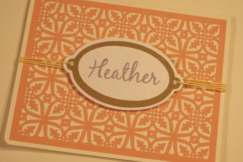 Intricate Flower Background Card