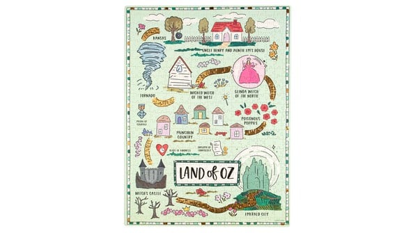 The Wizard of Oz Map - 500 Piece Jigsaw Puzzle gallery