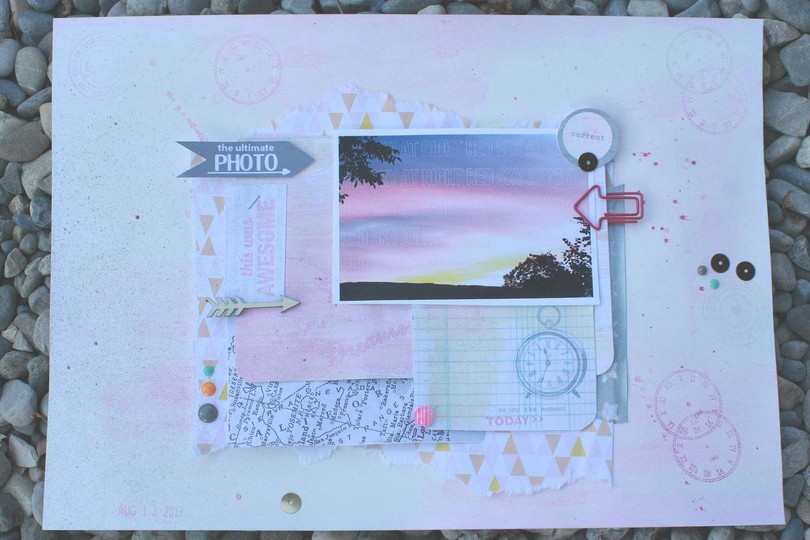 red sky at night {scrap layout}