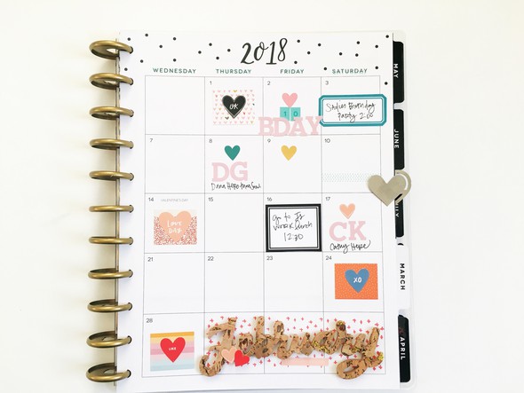 February Monthly Spread- Big Happy Planner  by stephanie_howell gallery