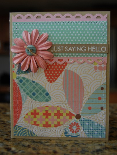 Dav's Make & Take - Just Saying Hello Card