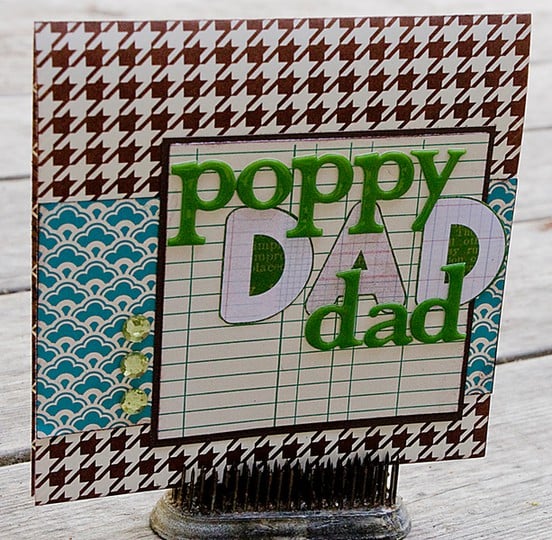Poppy s father s day card