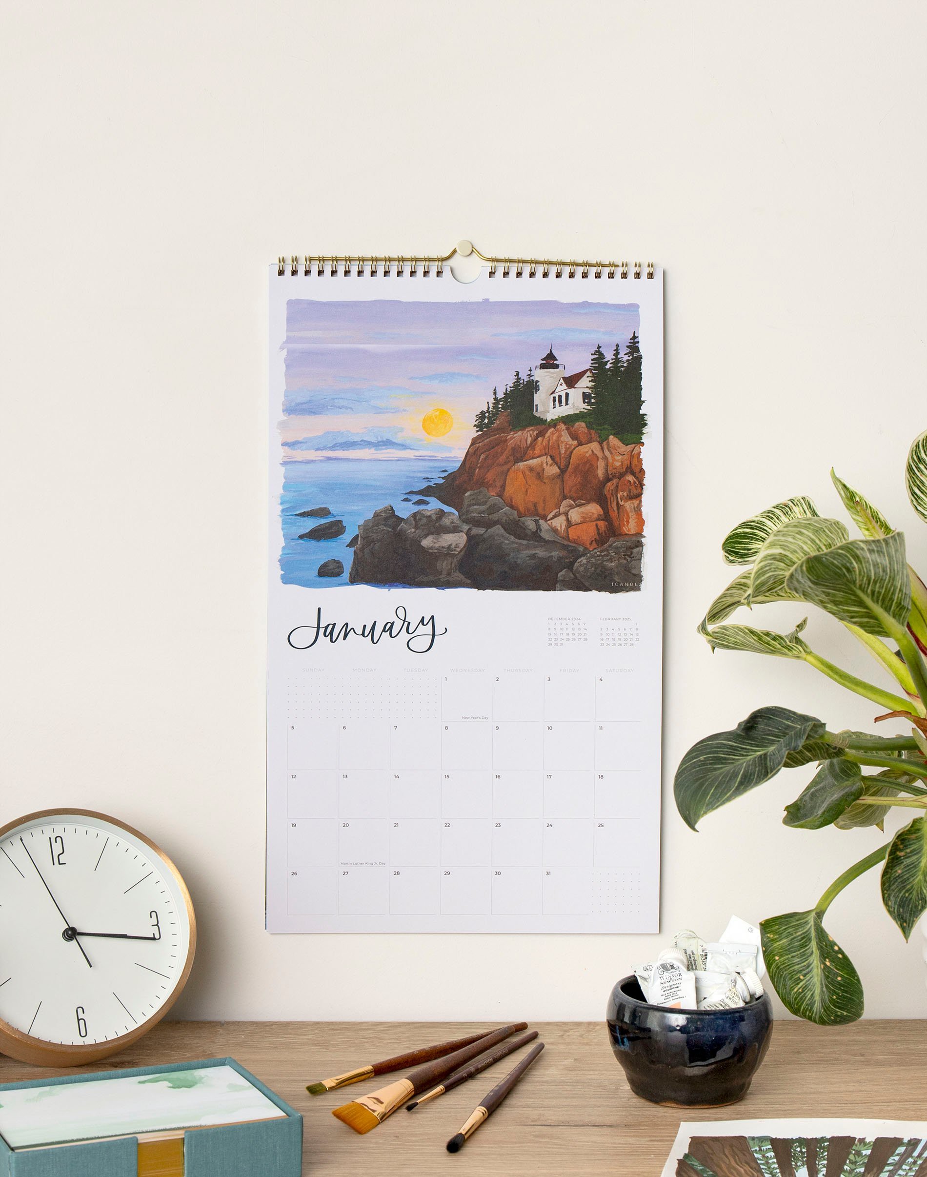 2025 National Parks Wall Calendar 1canoe2