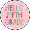 Hello Fifth Grade - Callie Tee - Blush