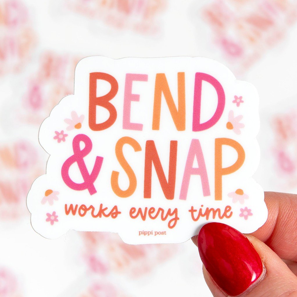 Bend & Snap Decal Sticker item
