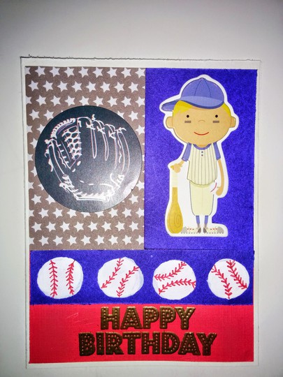 Baseball Birthday Card