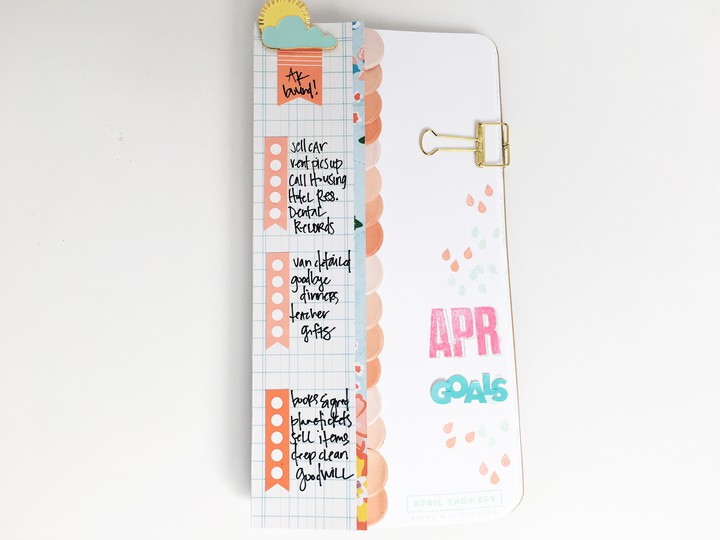 Traveler's Notebook- April Goals 