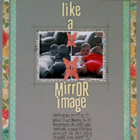 like a mirror image
