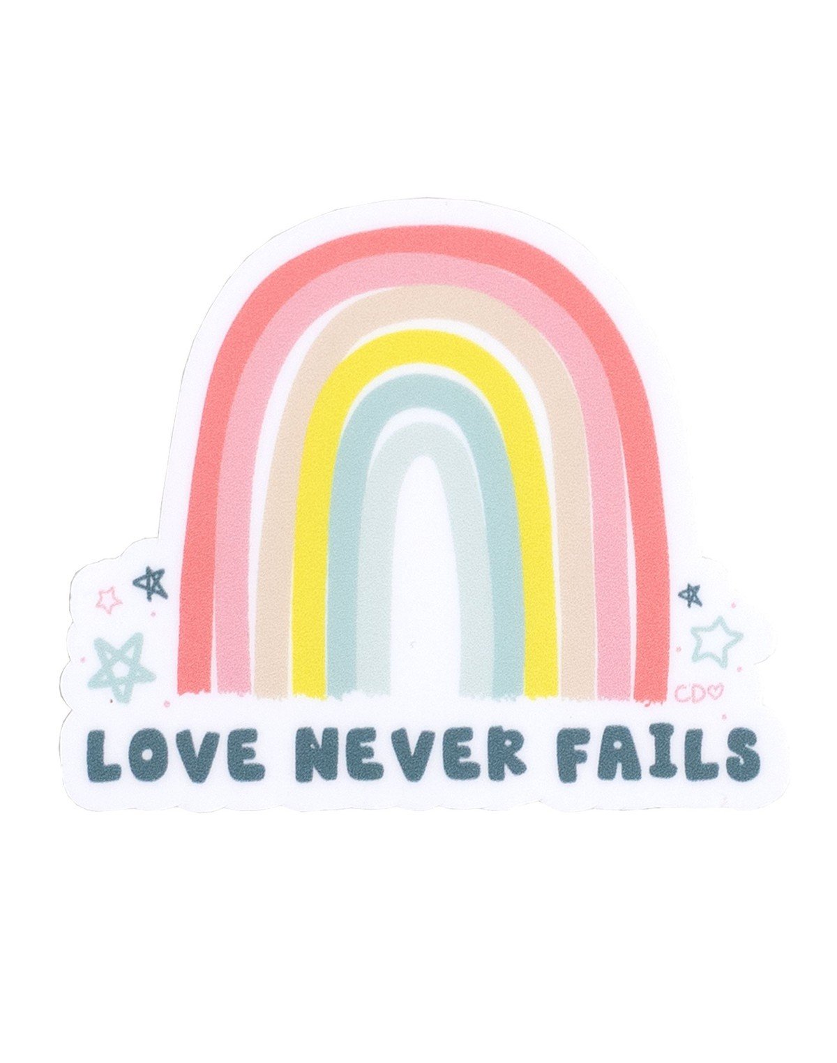 Love Never Fails Decal Sticker item