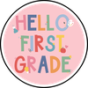 Hello First Grade - Callie Tee - Blush