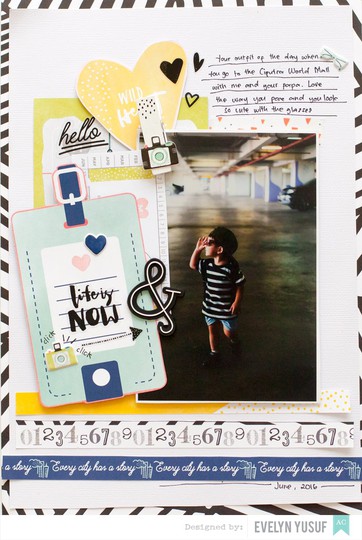 Life is now my son american crafts saturday dear lizzy full layout by evelynpy  original