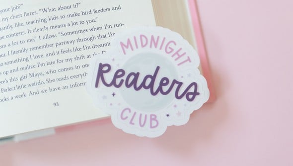 Midnight Readers Club Clear Decal Sticker gallery