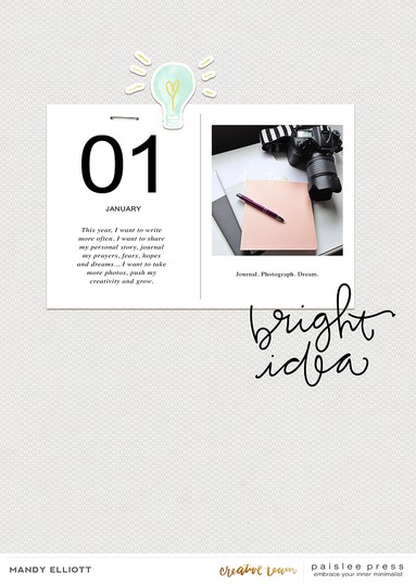 6x8 Digital Page - Bright Ideas