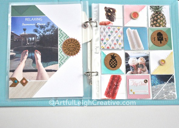 6x8 Project Life Album for the #LittleSummerJOY Project pages 4 and 5 by scrappyleigh gallery