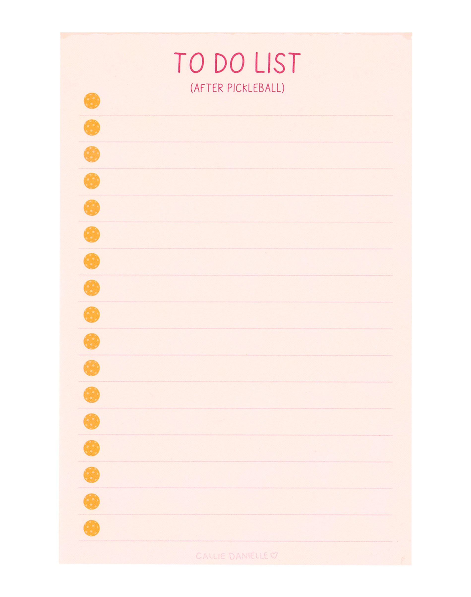 Pickleball Notepad