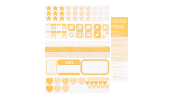 Color Collective Mini Sticker Booklet - Sunny gallery