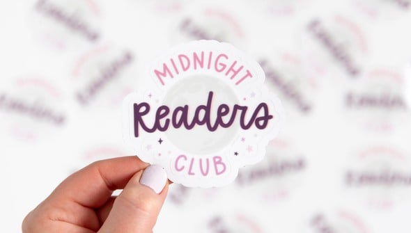 Midnight Readers Club Clear Decal Sticker gallery