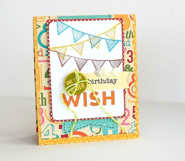 Birthday wish card by sarah webb original