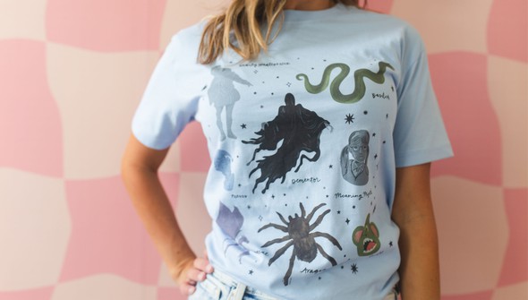 Magical Creatures - Pippi Tee - Dusty Blue gallery