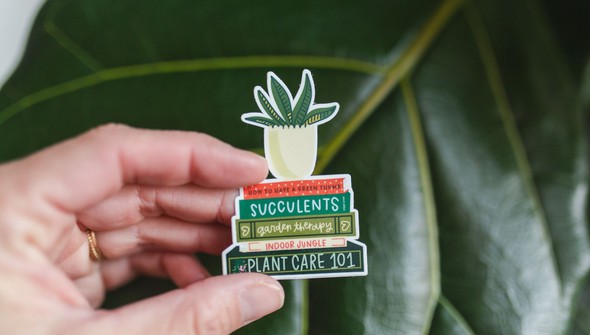 Plant Book Stack Decal Sticker gallery
